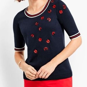 Oprah Winfrey magazine collaboration with talbots limited lady bug sweater.3X